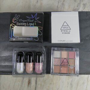 NWT! TWO-FER - Pink and earthtones sparking powder and liquid eyeshadow.